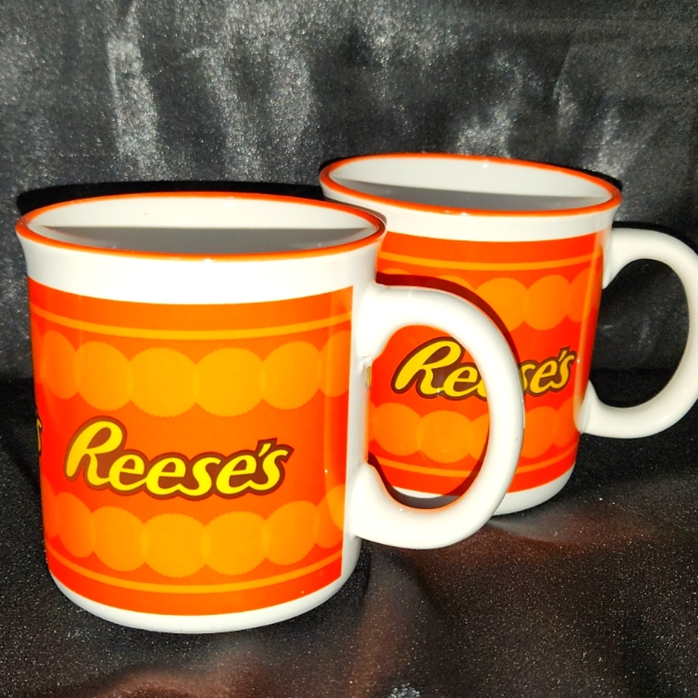 Galerie Reese's Ceramic Coffee Tea Cups Set of Two